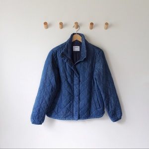 O L D N A V Y • Quilted Chambray Bomber Jacket